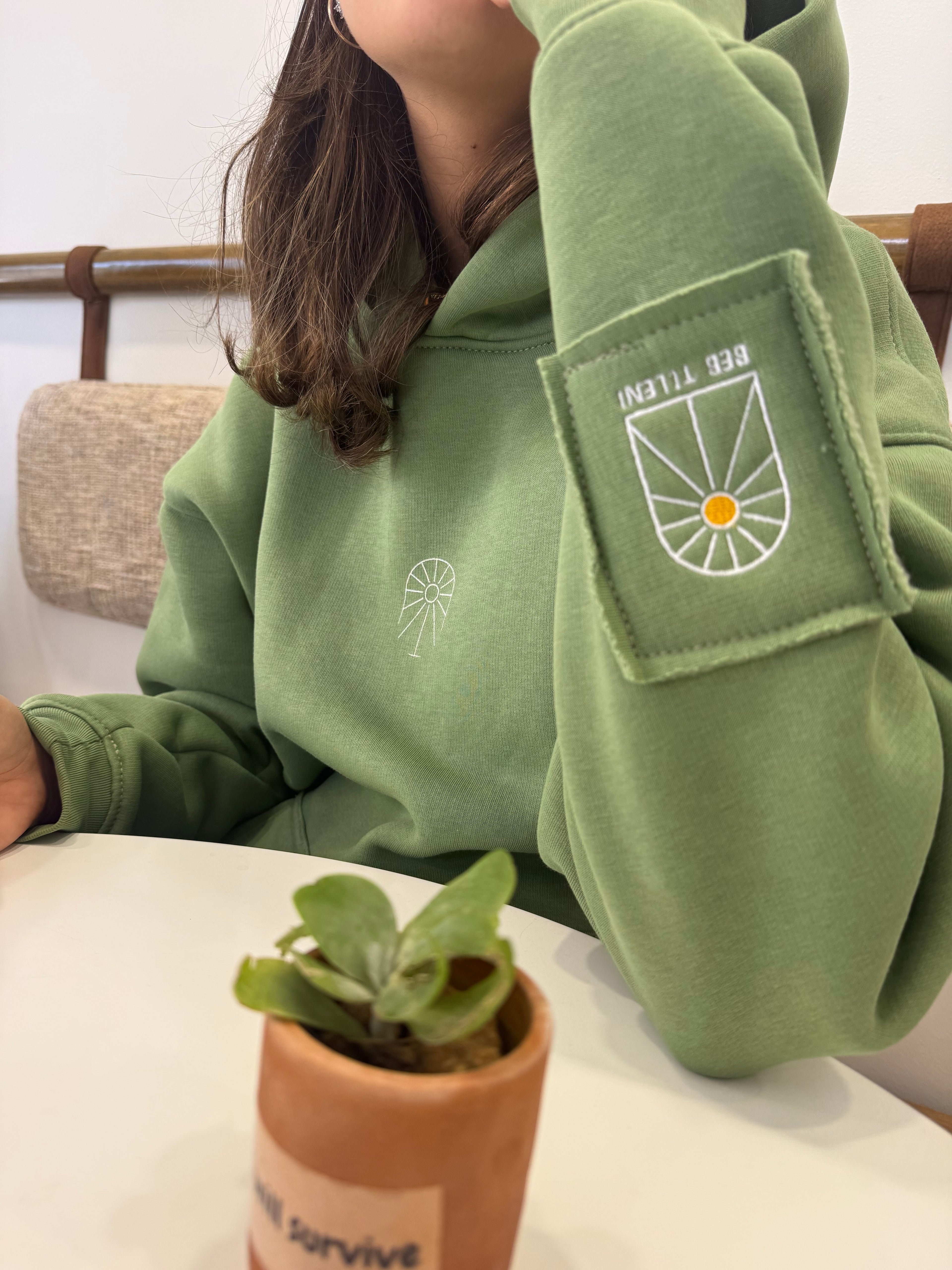 Green Hoodie - Mindset Mokhtalef