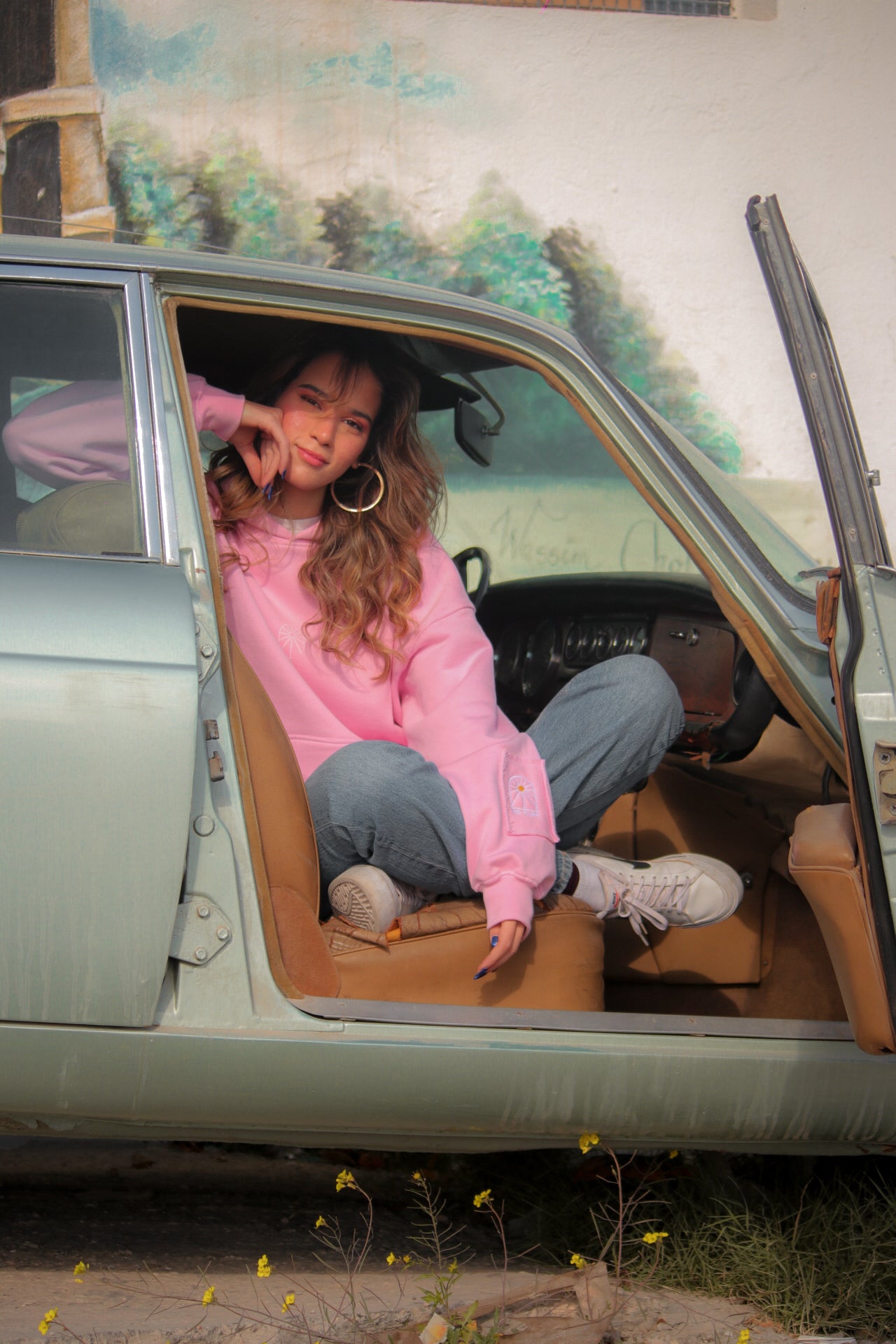 Pink Hoodie - Mindset Mokhtalef