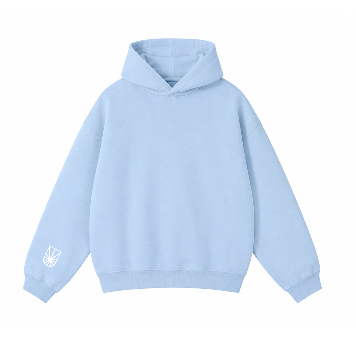 Simple Light Blue Hoddie